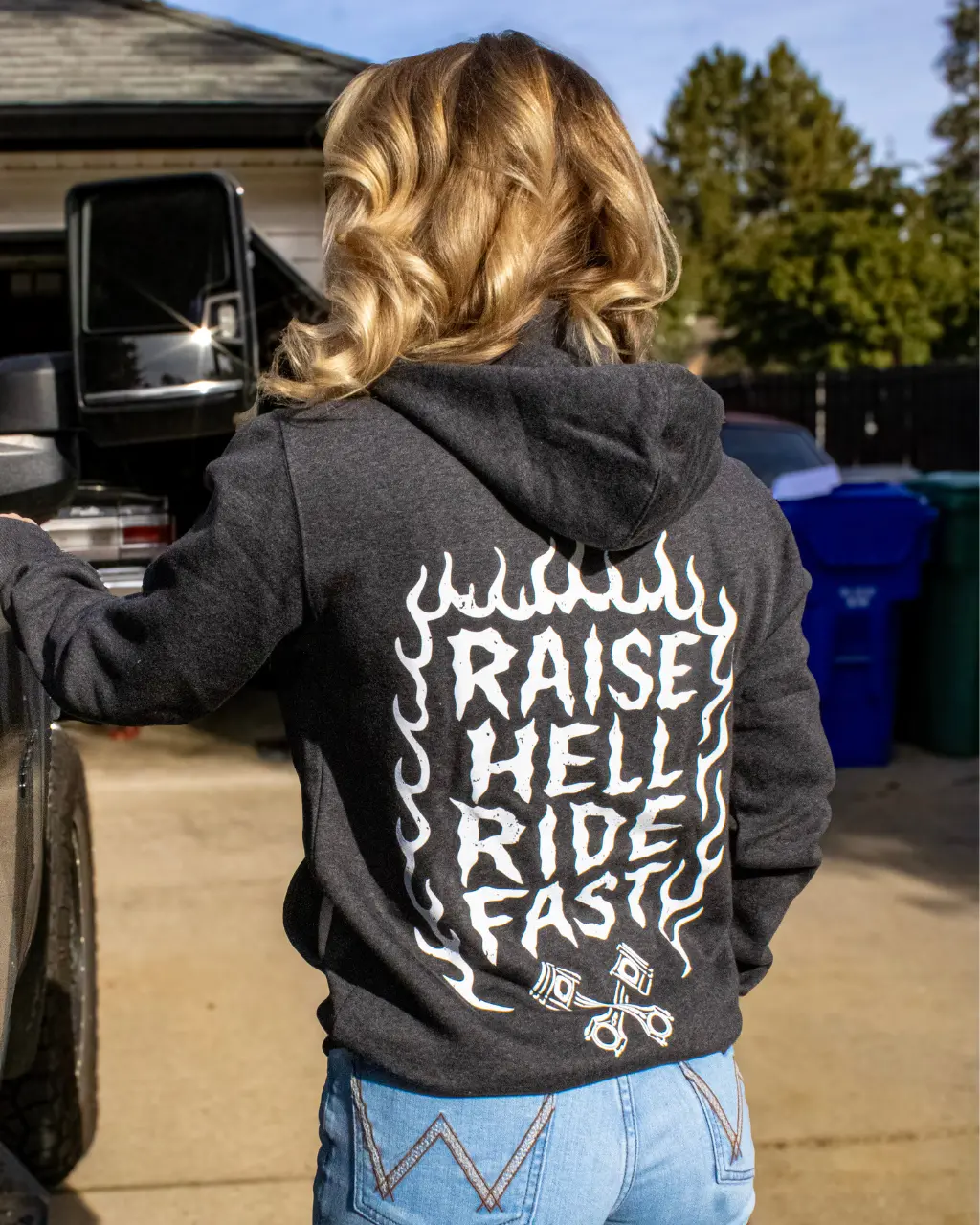 Raise Hell Zip Up Hoodie 1