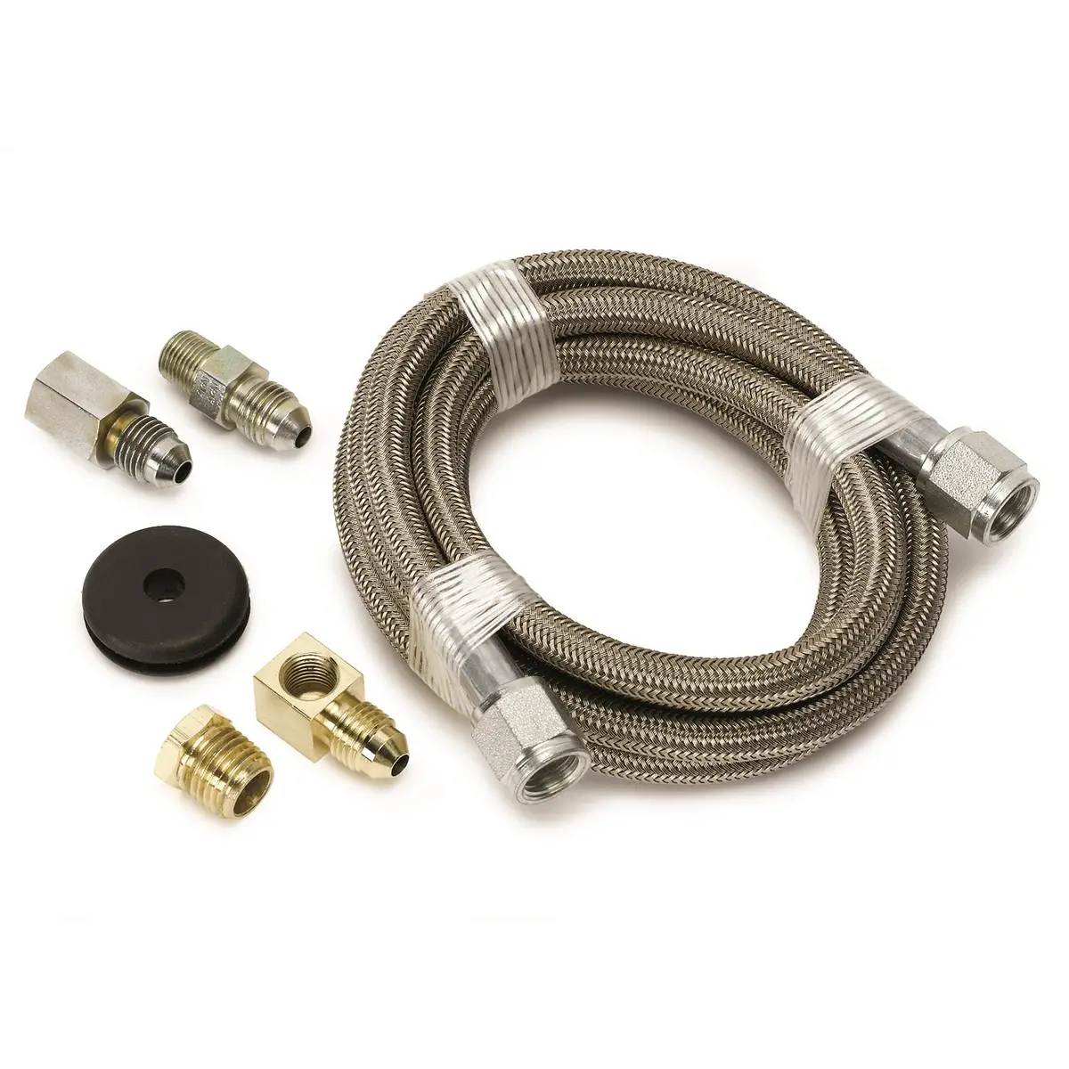 Line, Braided Stainless Steel, #4 Dia., 6Ft. Length, -4An And 1/8" Nptf Fittings 1