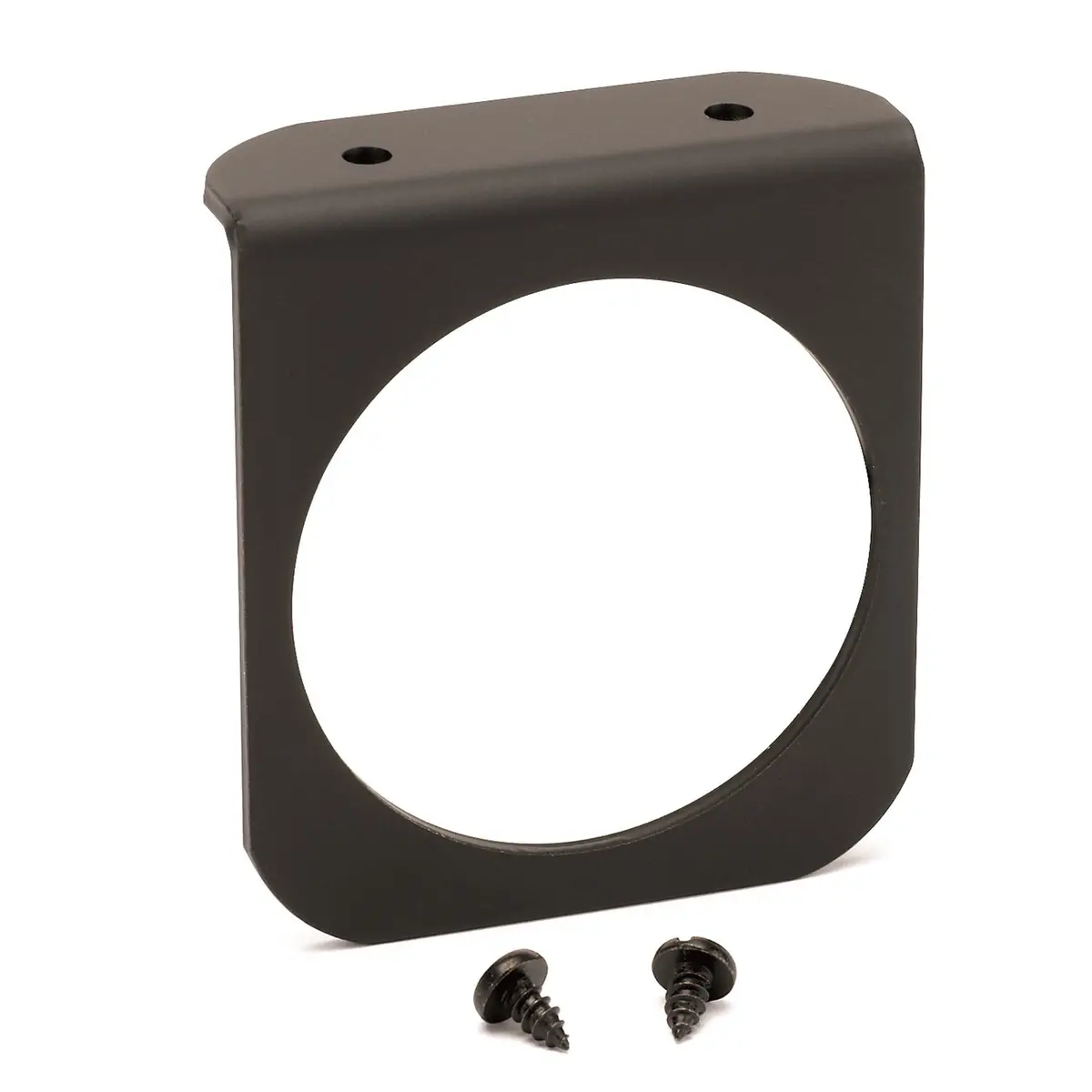 Gauge Mounting Panel, Single, 2 5/8", Black, Aluminum 1