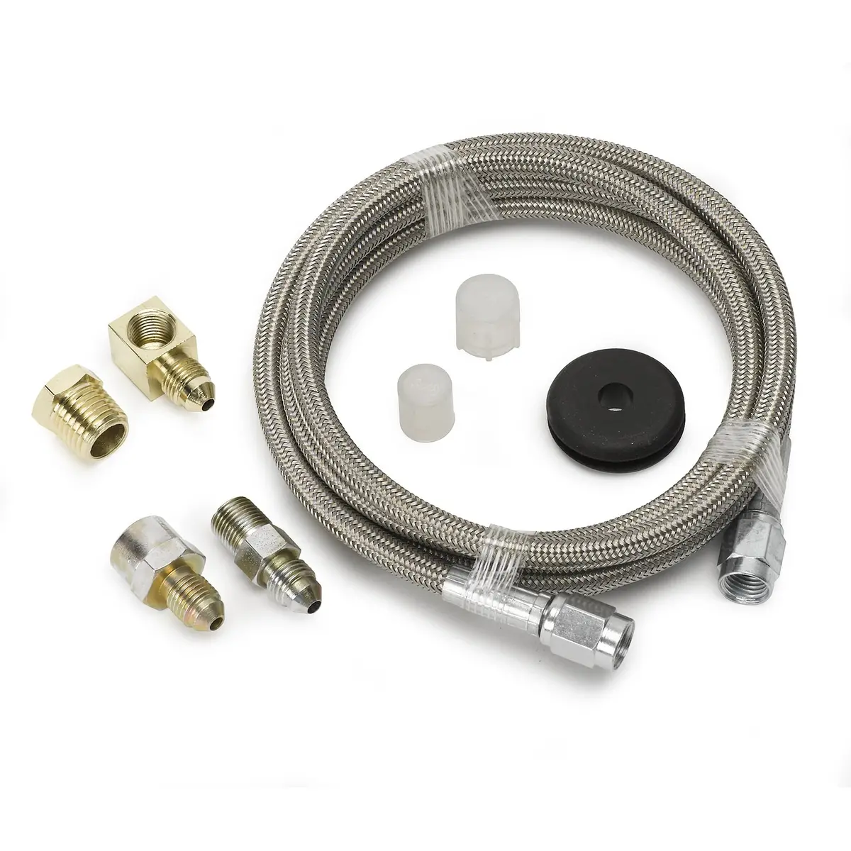 Line, Braided Stainless Steel, #3 Dia., 6Ft. Length, -3An And 1/8" Nptf Fittings 1