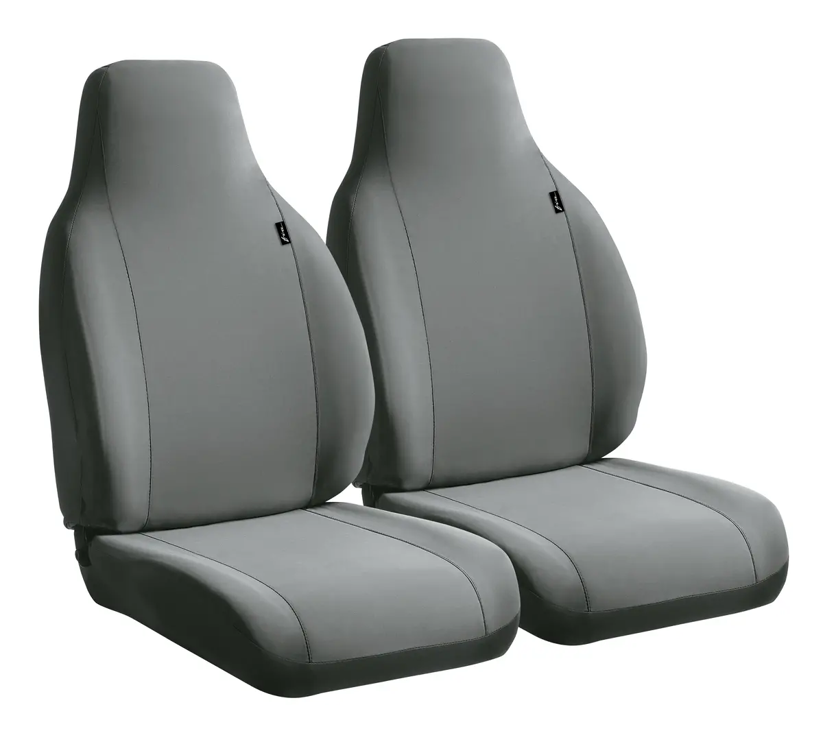 Sp80 Series - Seat Protector Poly Semi-Custom Fit Car Front Seat Cover- Gray 1