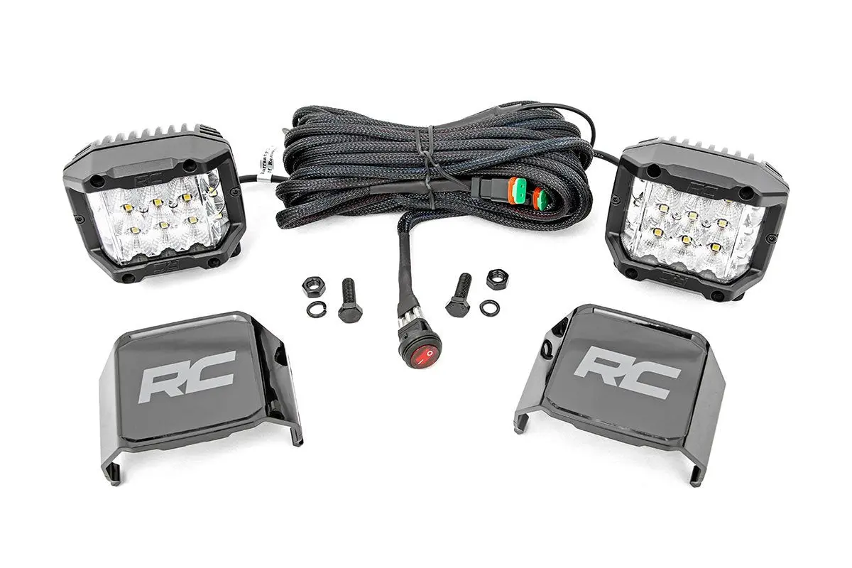 3 Inch Chrome Series Led Lights - Wide Angle Osram - Pair 1
