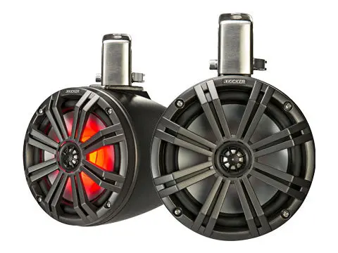 Marine Speaker Tower 8" Kmt Series - Gray (Led) 1