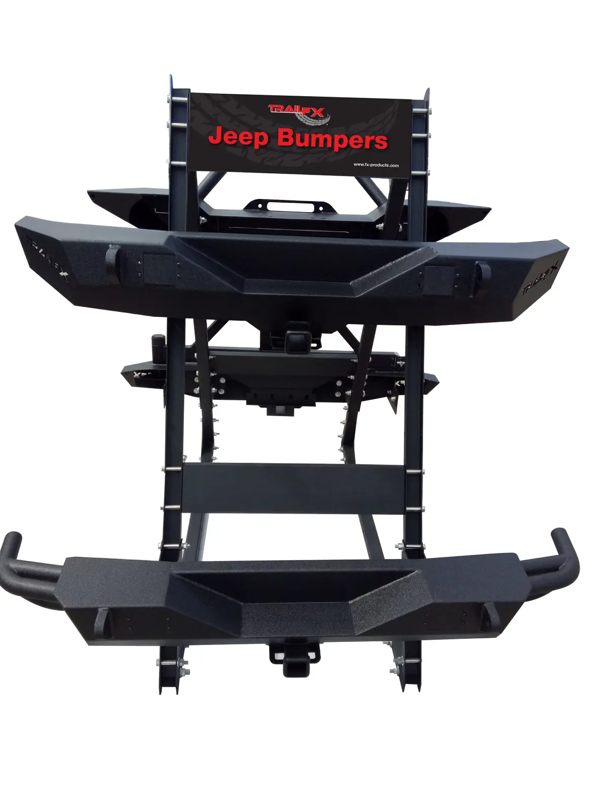 Rack Display Holds Jeep Bumpers No Product Included 1