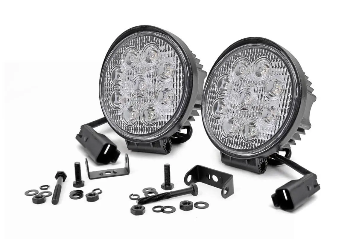 4 Inch Chrome Series Led Light - Round - Pair 1