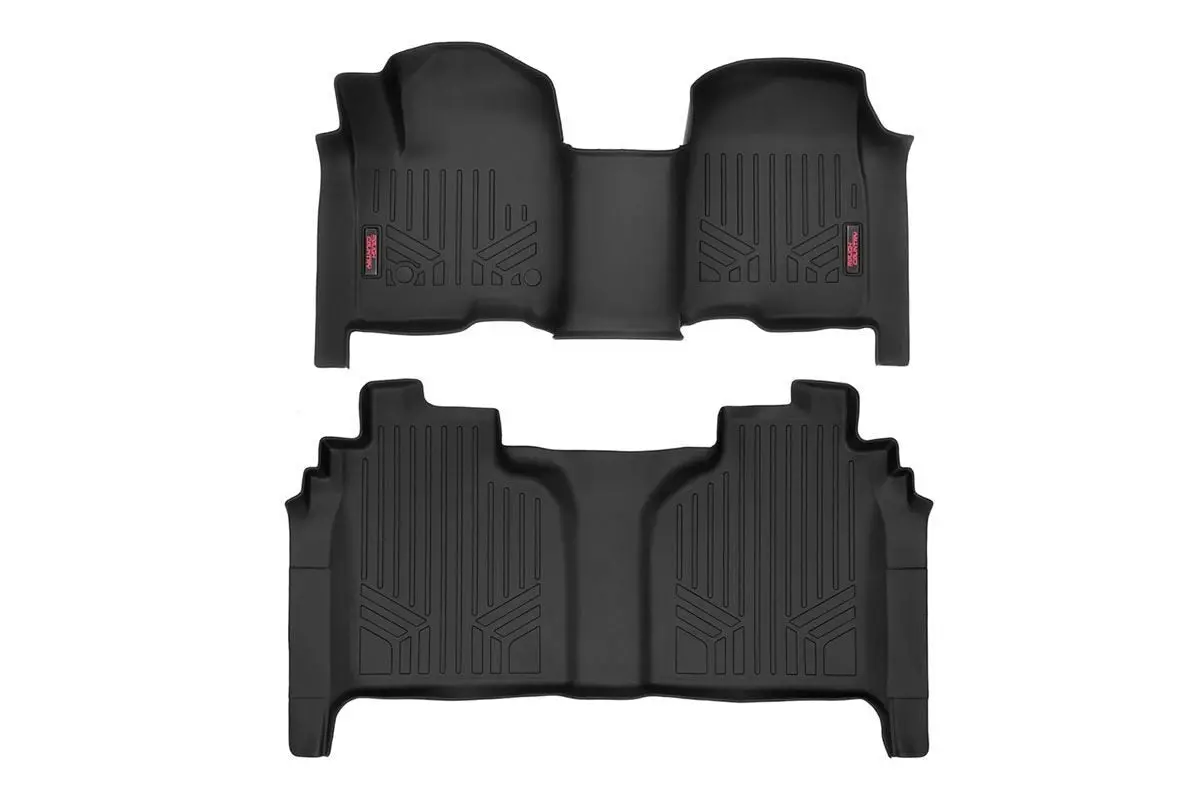 Floor Mats - Fr & Rr - Ov Hump - Crew - Chevy/Gmc 1500 (19-23) 1