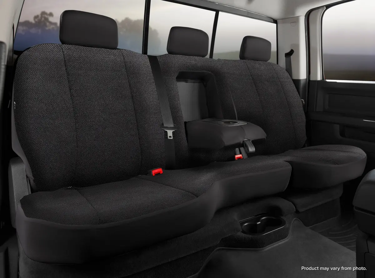 Tr40 Series - Wrangler Saddleblanket Custom Fit Rear Seat Cover - Solid Black 1
