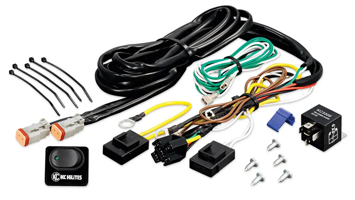 Kc Wire Harness 40A Relay And Rocker Switch 1