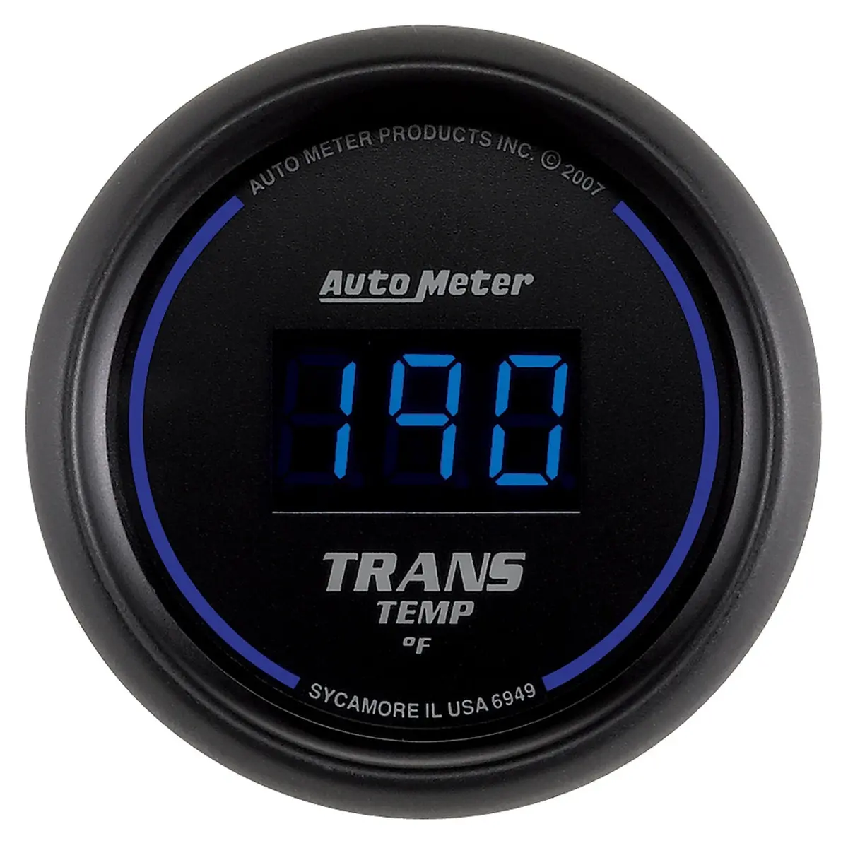 Gauge, Trans Temp, 2 1/16", 340?F, Digital, Black Dial W/ Blue Led 1