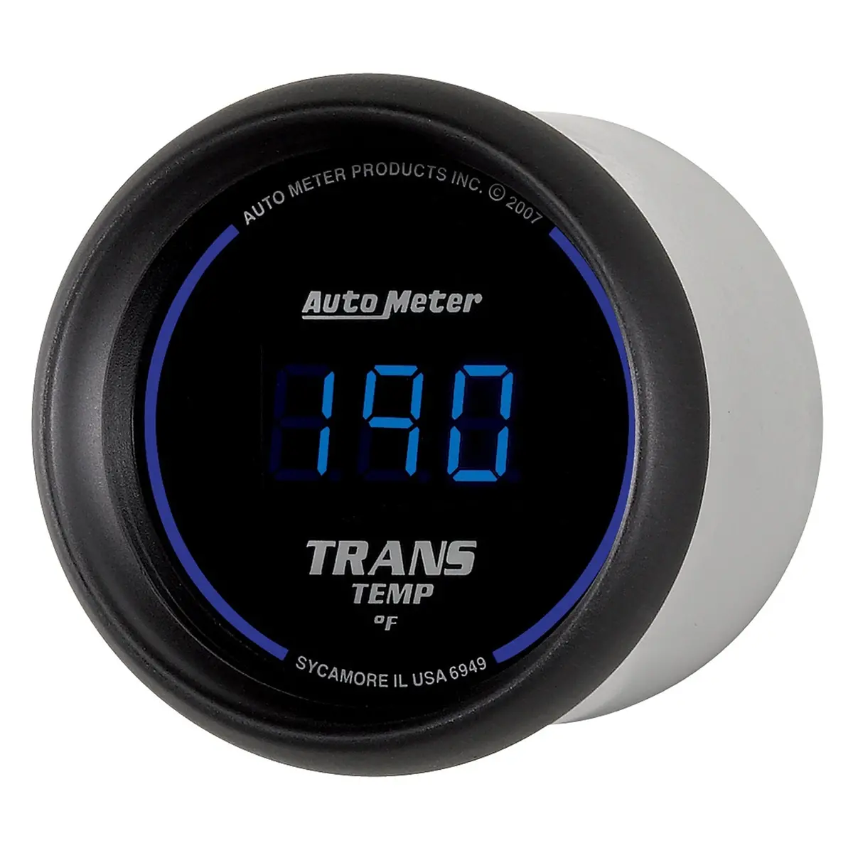 Gauge, Trans Temp, 2 1/16", 340?F, Digital, Black Dial W/ Blue Led 2