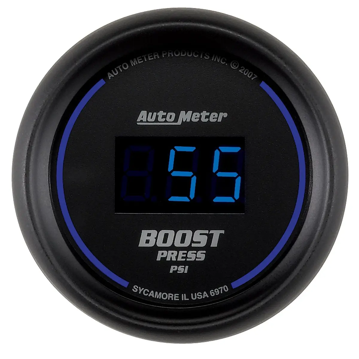 Gauge, Boost, 2 1/16", 60Psi, Digital, Black Dial W/ Blue Led 1