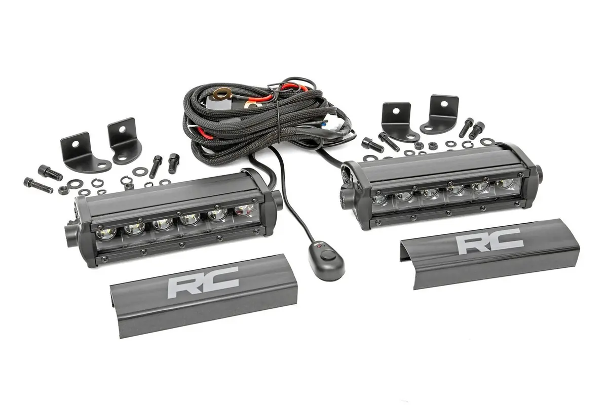 6 Inch Black Series Led Light Bar - Single Row - Pair 1
