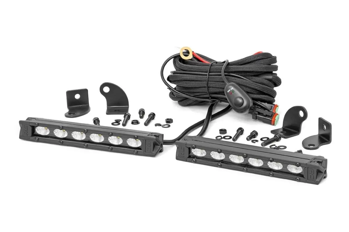 6 Inch Black Series Led Light Bar - Slim Line - Pair 1