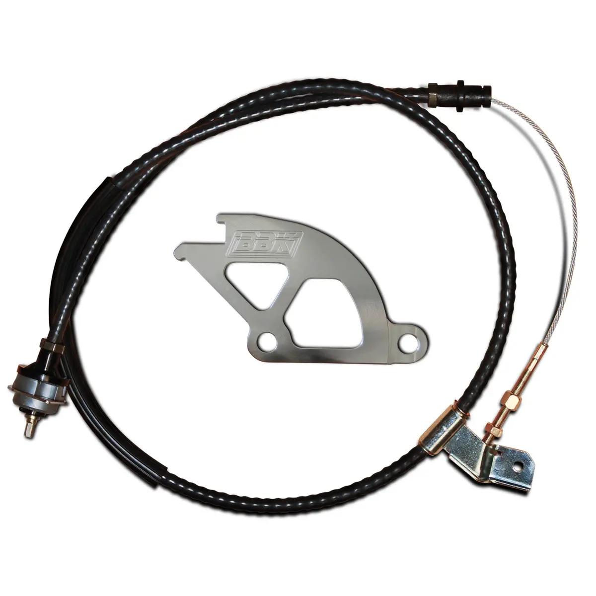 1979-1995 Mustang Heavy Duty Adjustable Clutch Cable & Quadrant Kit 1