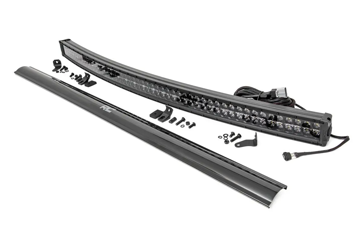 54 Inch Black Series Led Light Bar - Curved - Dual Row - Cool White Drl 1