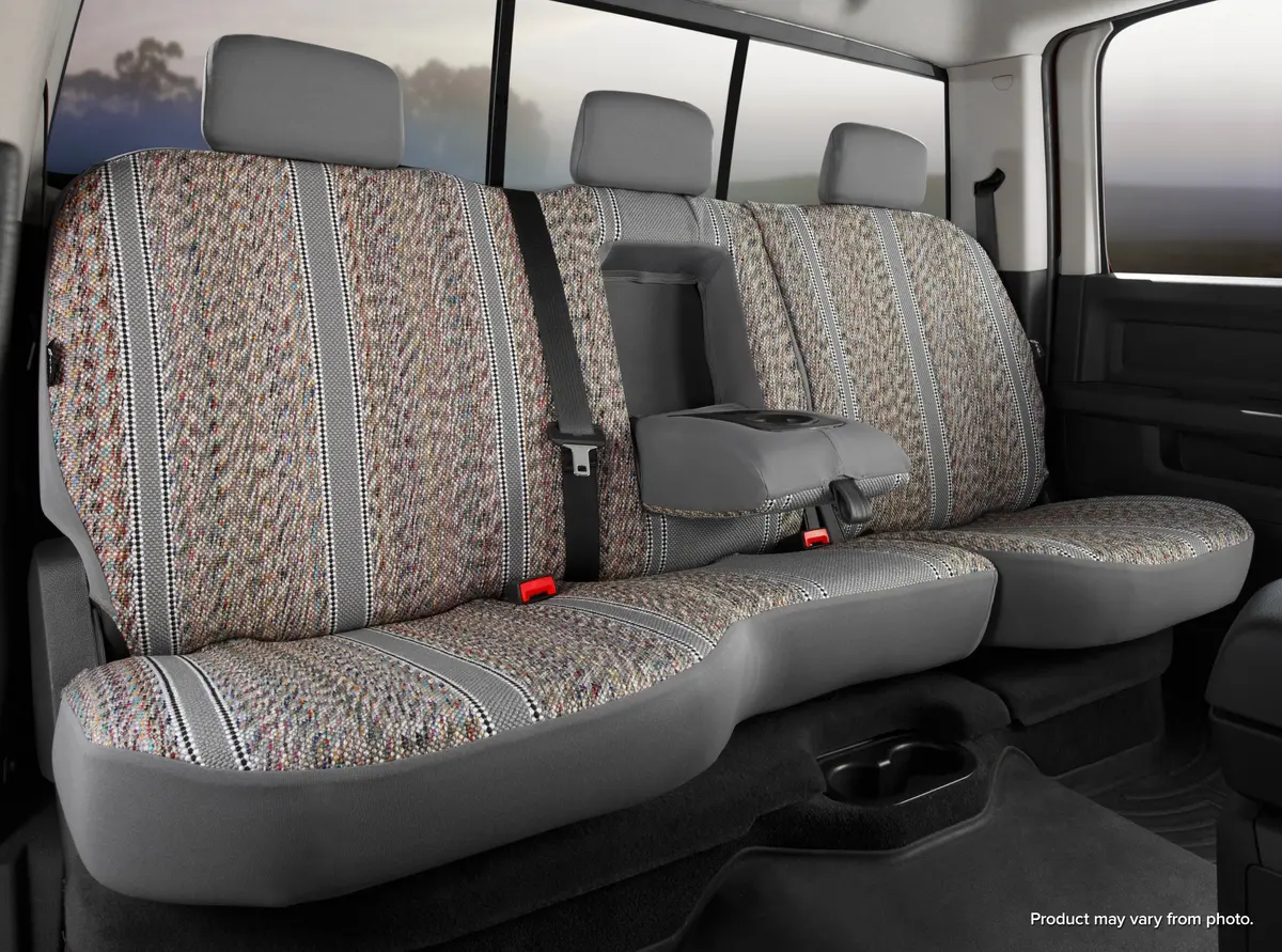 Tr40 Series - Wrangler Saddleblanket Custom Fit Rear Seat Cover - Gray 1