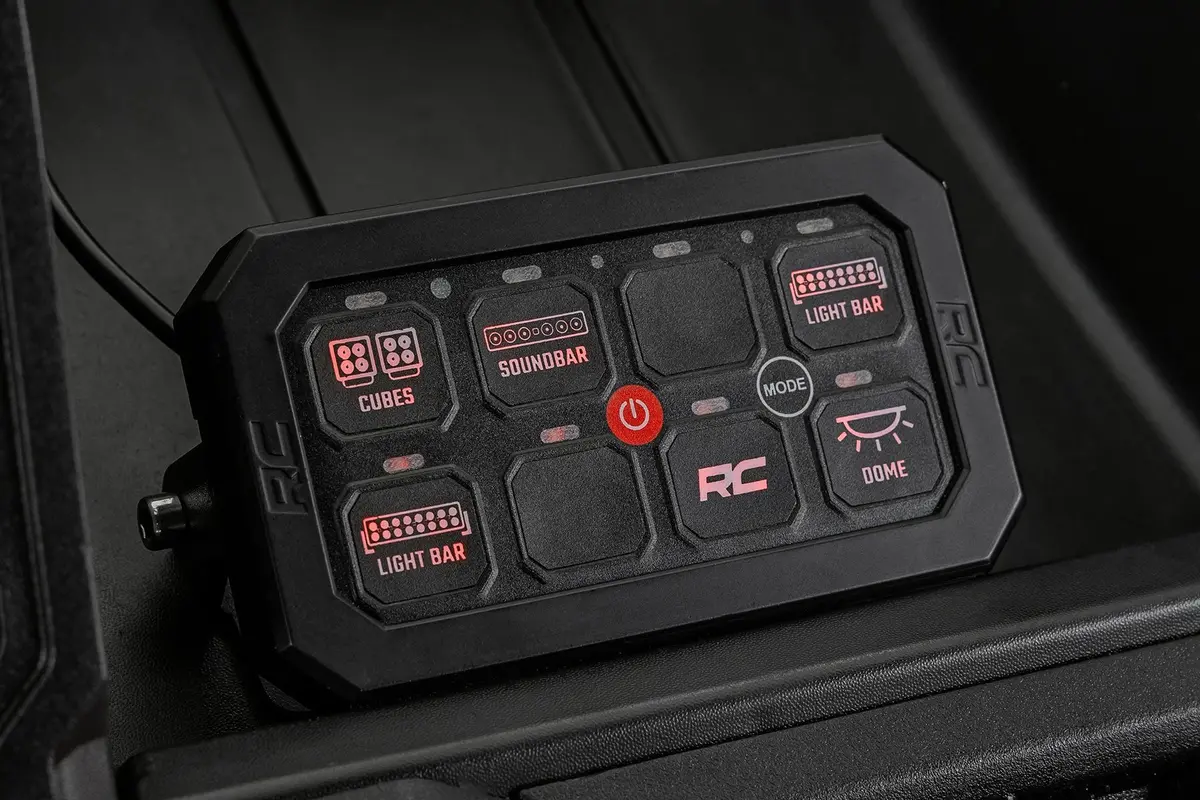 8 Gang Switch Panel - Rgb Backlit Buttons - Multifunction Modes 1