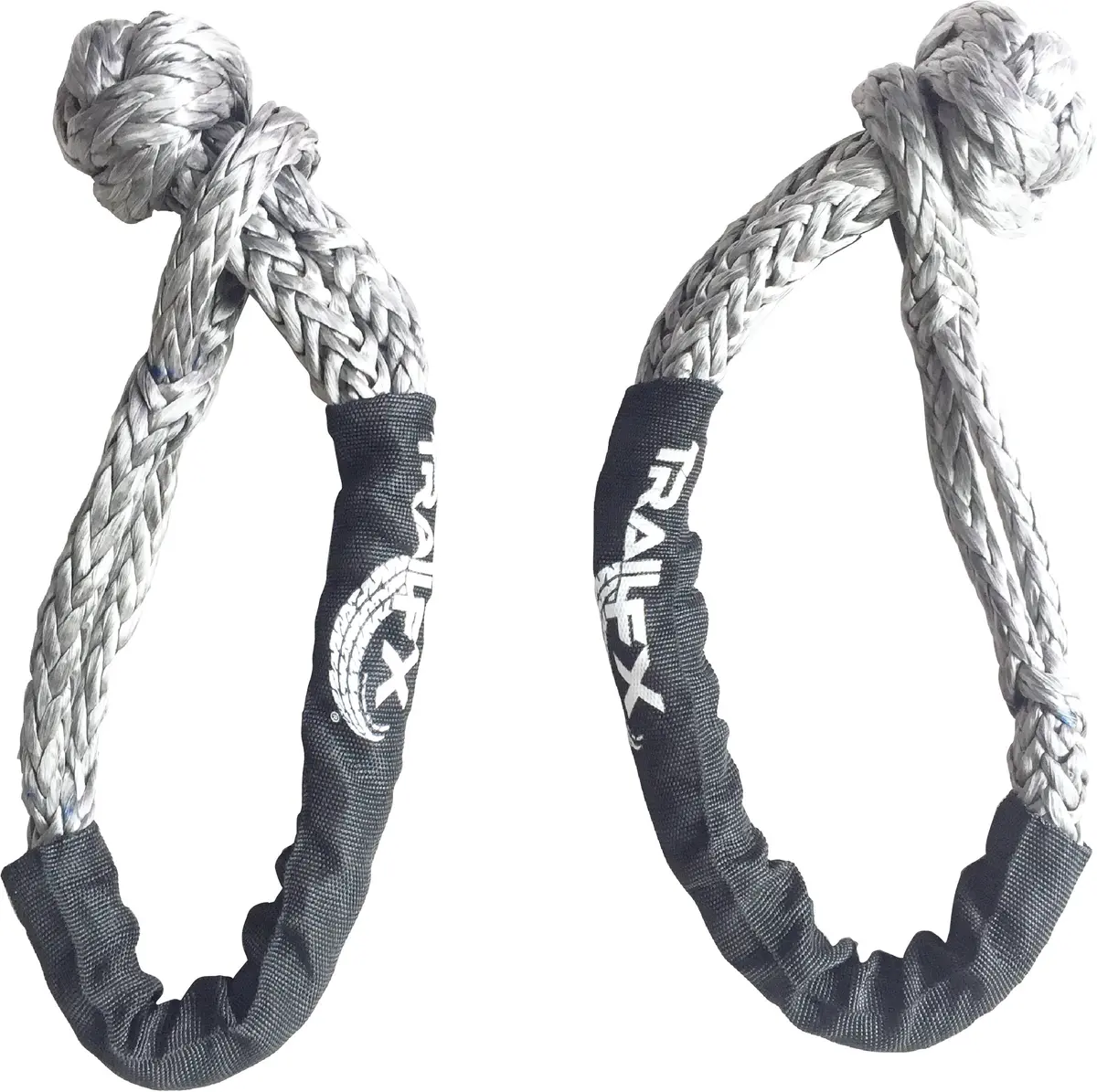 7/16 In Synthetic Rope 30K Lb Break Strgth/7500 Lb Work Cap Blac W/Logo Set Of 2 1