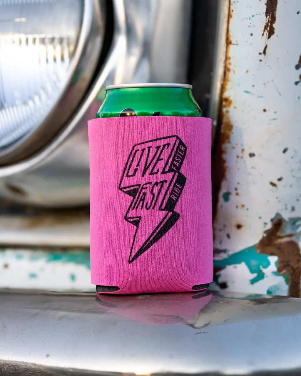 Ride Fast Can Koozie 1
