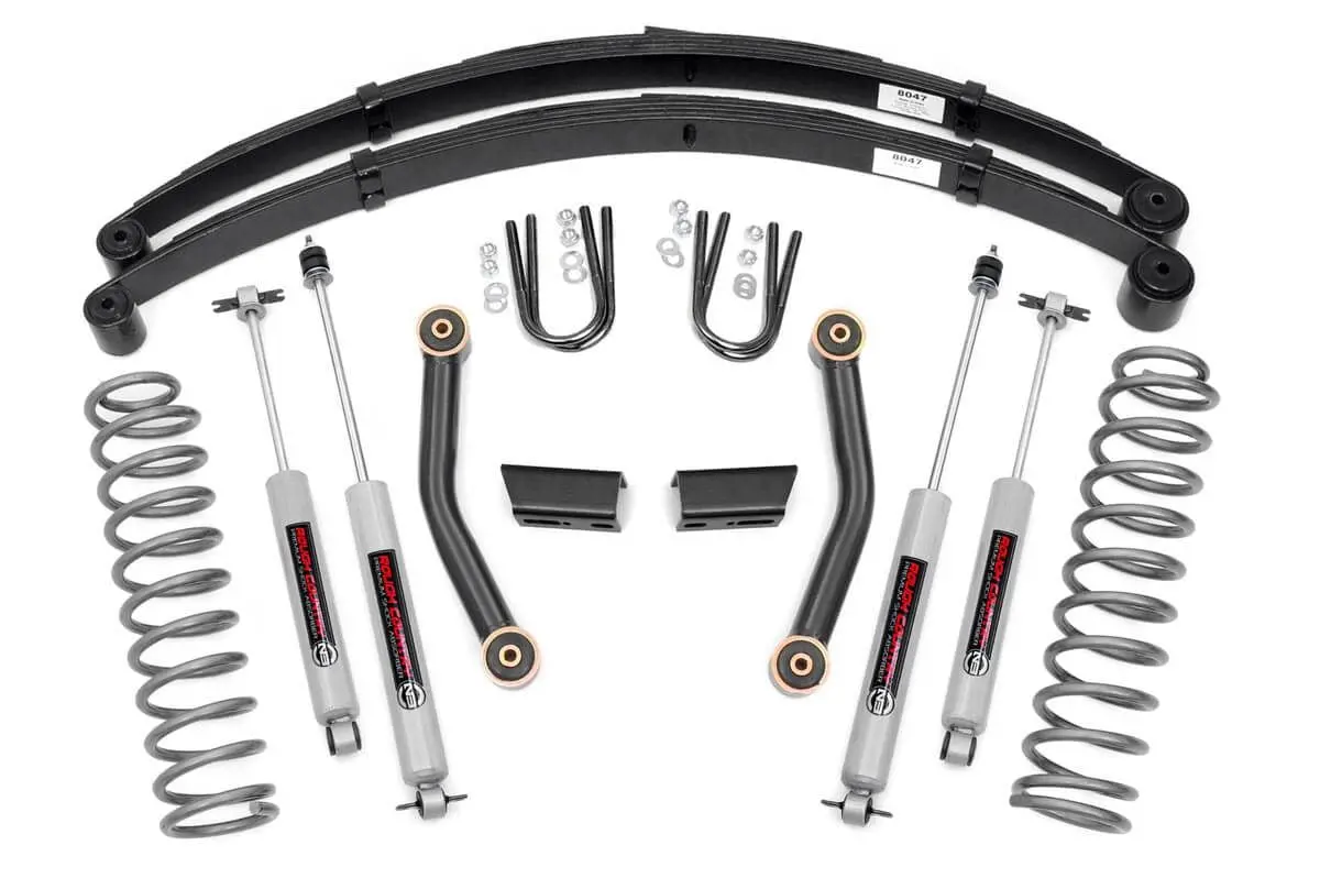 3 Inch Lift Kit - Series Ii - Rr Springs - Jeep Cherokee Xj 2Wd/4Wd (84-01) 1