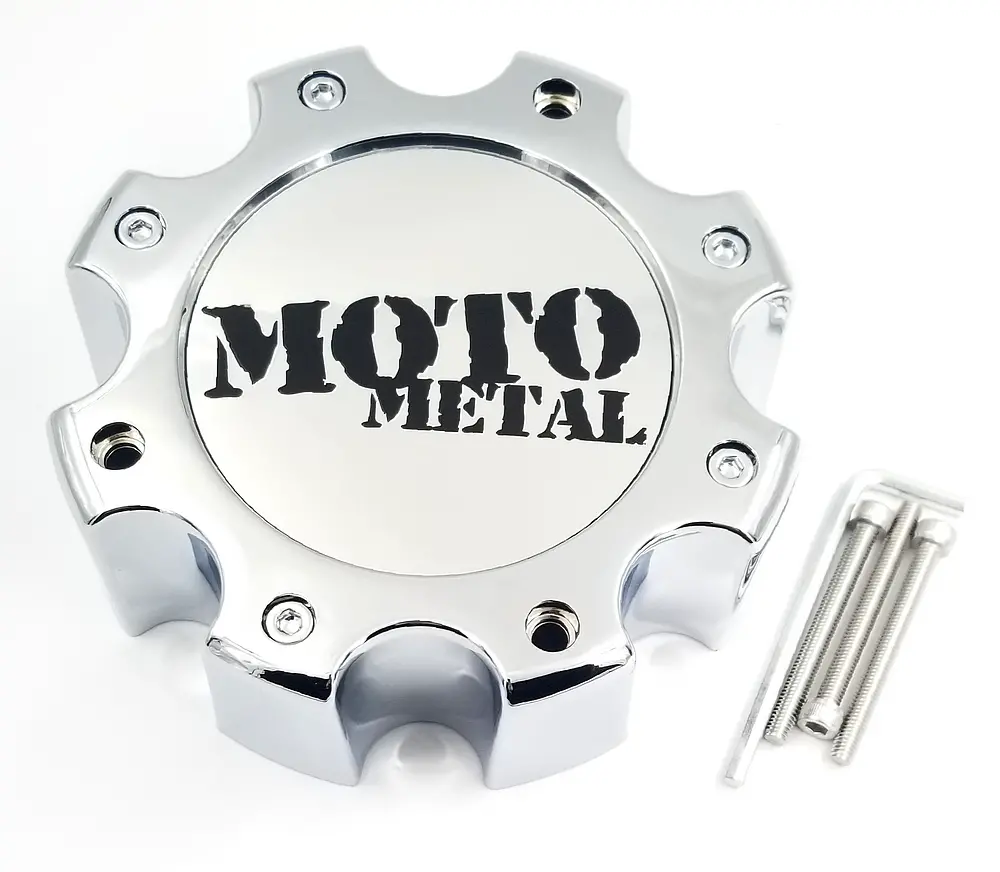 Moto Cap Chr Tall 8Lug - New Logo 1