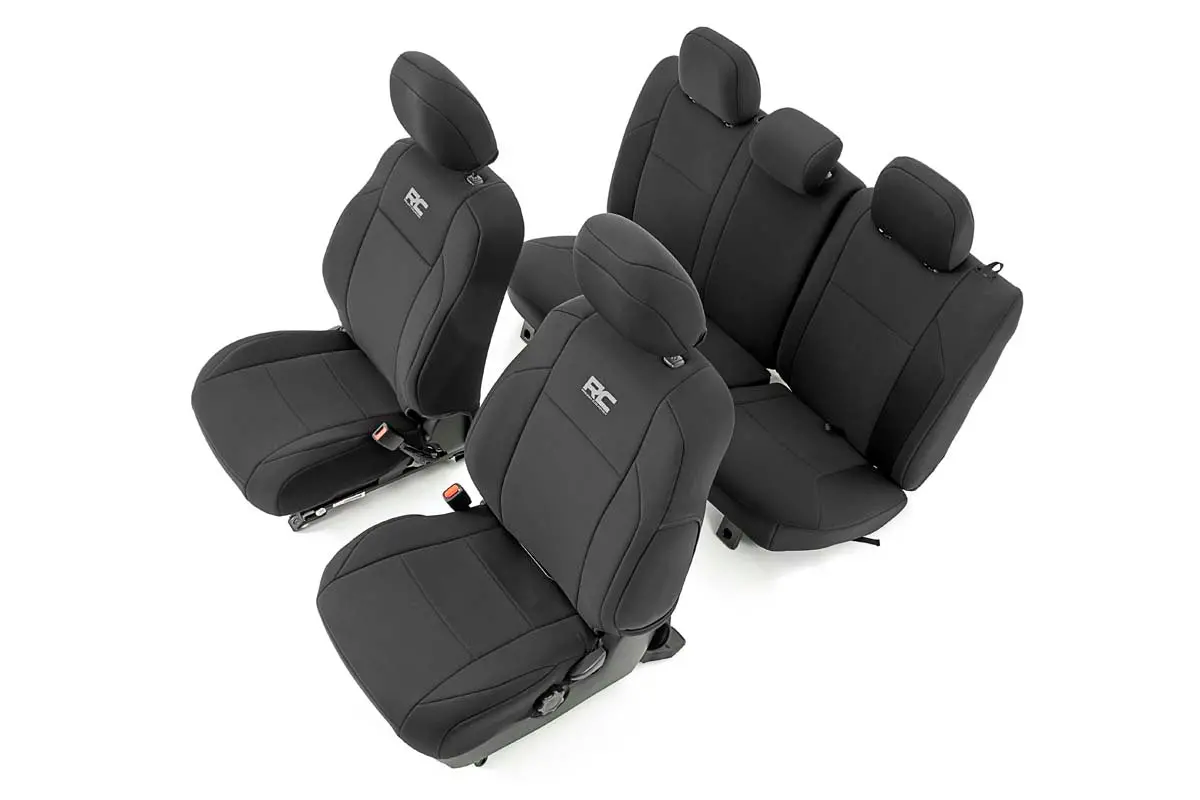 Seat Covers - Fr & Rr - Double Cab - Toyota Tacoma 2Wd/4Wd (2016-2023) 1