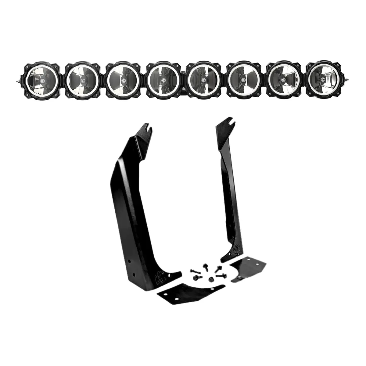 Kc Pro6 Gravity Led 50In 8-Light Combo System 1997-2006 Jeep Wrangler Tj 1