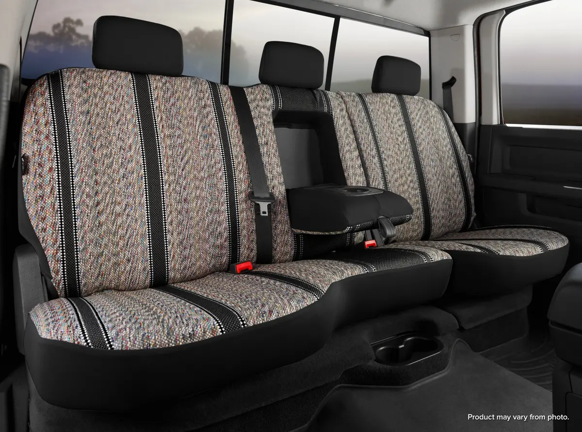 Tr40 Series - Wrangler Saddleblanket Custom Fit Rear Seat Cover - Black 1