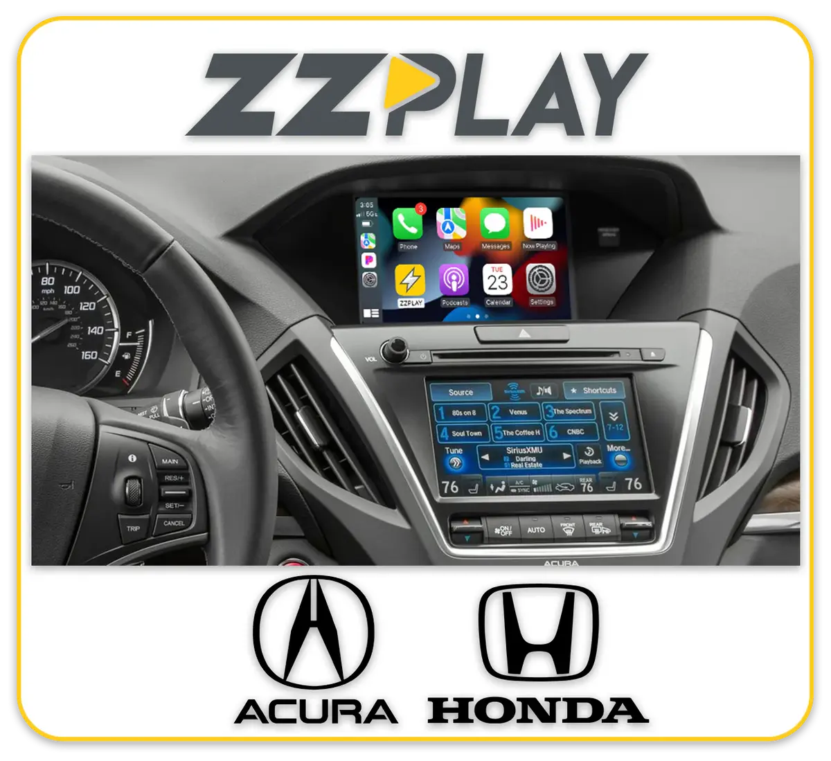 Wireless Carplay/Android Auto Interface (Honda, Acura 2014-17) Itz-Acura-A 1