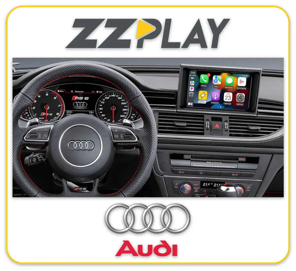 Wireless Carplay/Android Auto Interface (Audi A6, A7) It3-Mmi3g-A6/A7 1