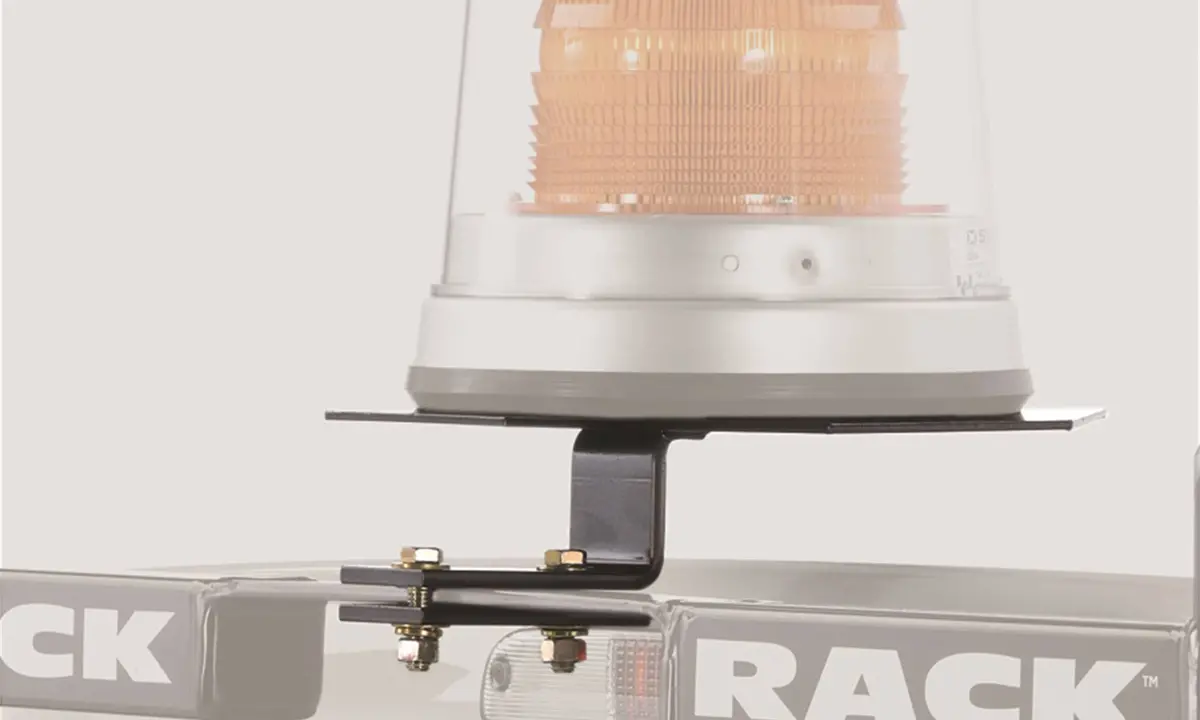Utility Light Bracket; Universal; Black; 10.5 In. Base, Center Mount 1
