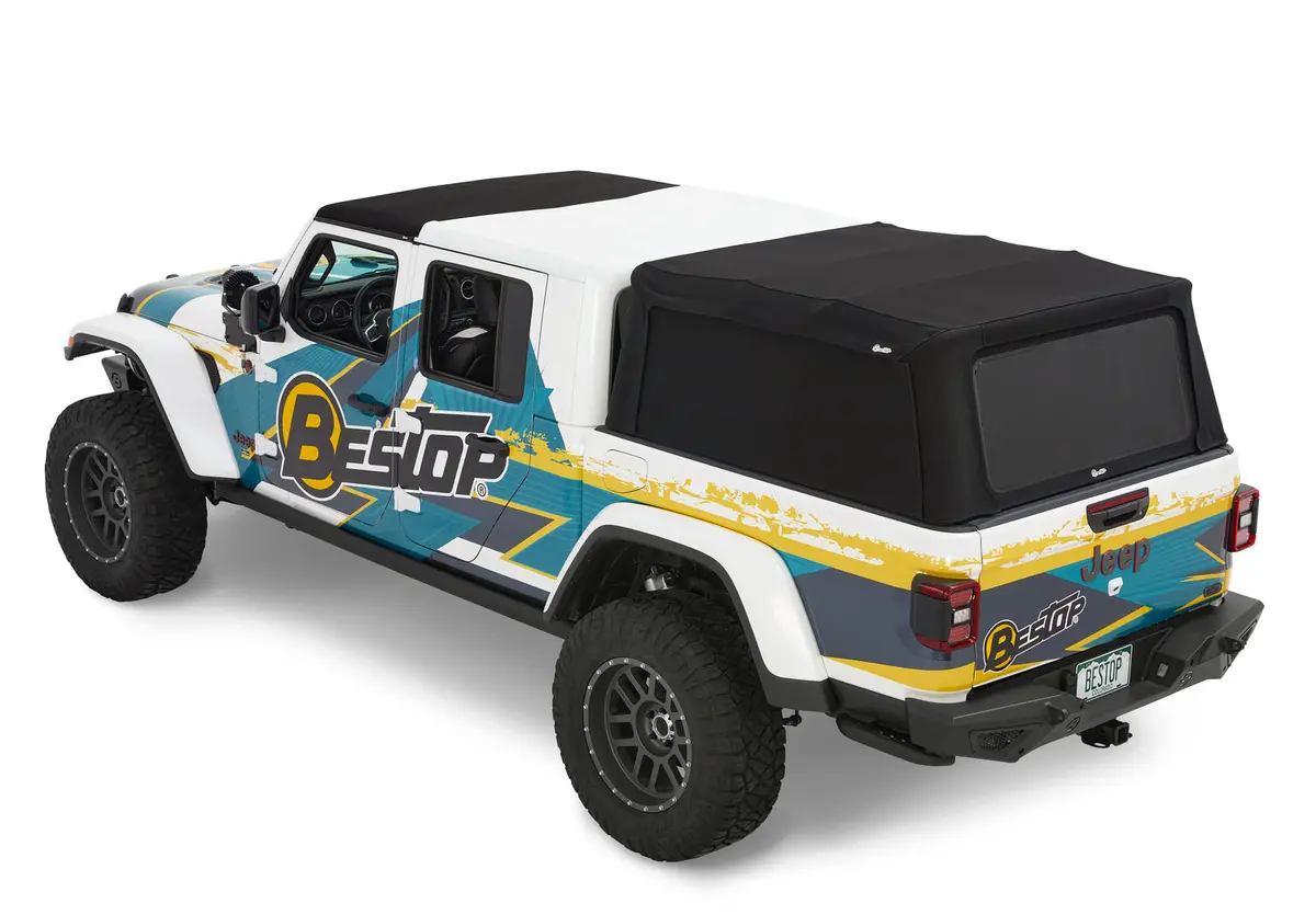 Supertop For Truck 2 - '20-26 Gladiator; For 5 Ft. Bed (Premium Black Twill) 1