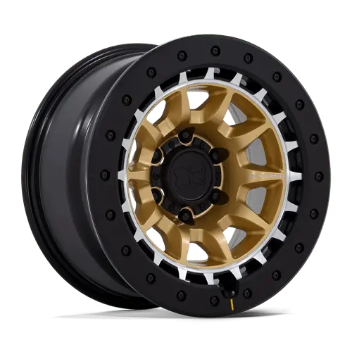 Tusk 17X8.5 5X5 71 -10 M-Gold-Mch 1