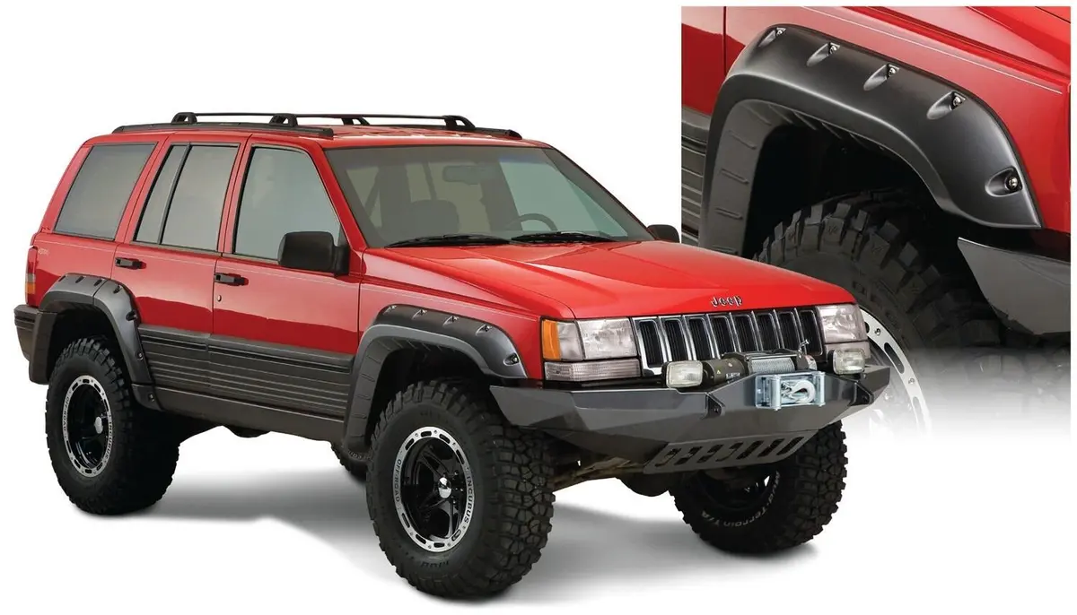 Cut-Out Fender Flares Black Textured Finish 4-Piece Set 1