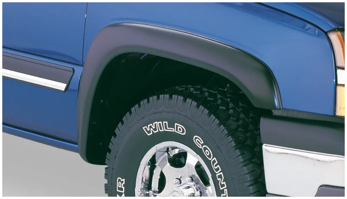 Extend-A-Fender Flares Black Smooth Finish 2-Piece Front 1