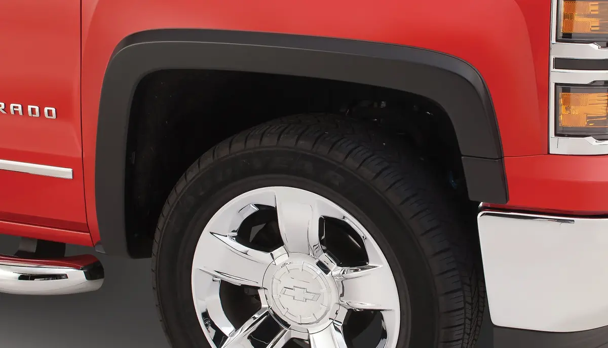 Oe Style Fender Flares Black Smooth Finish 2-Piece Front 1