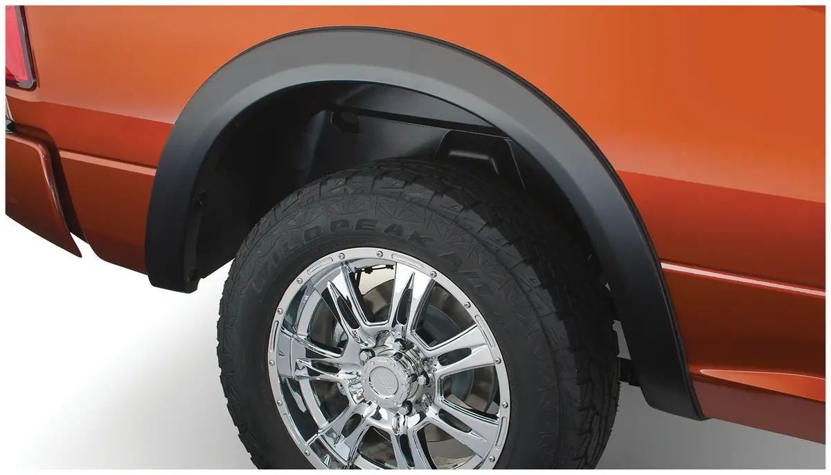 Oe Style Fender Flares Black Smooth Finish 2-Piece Rear 1