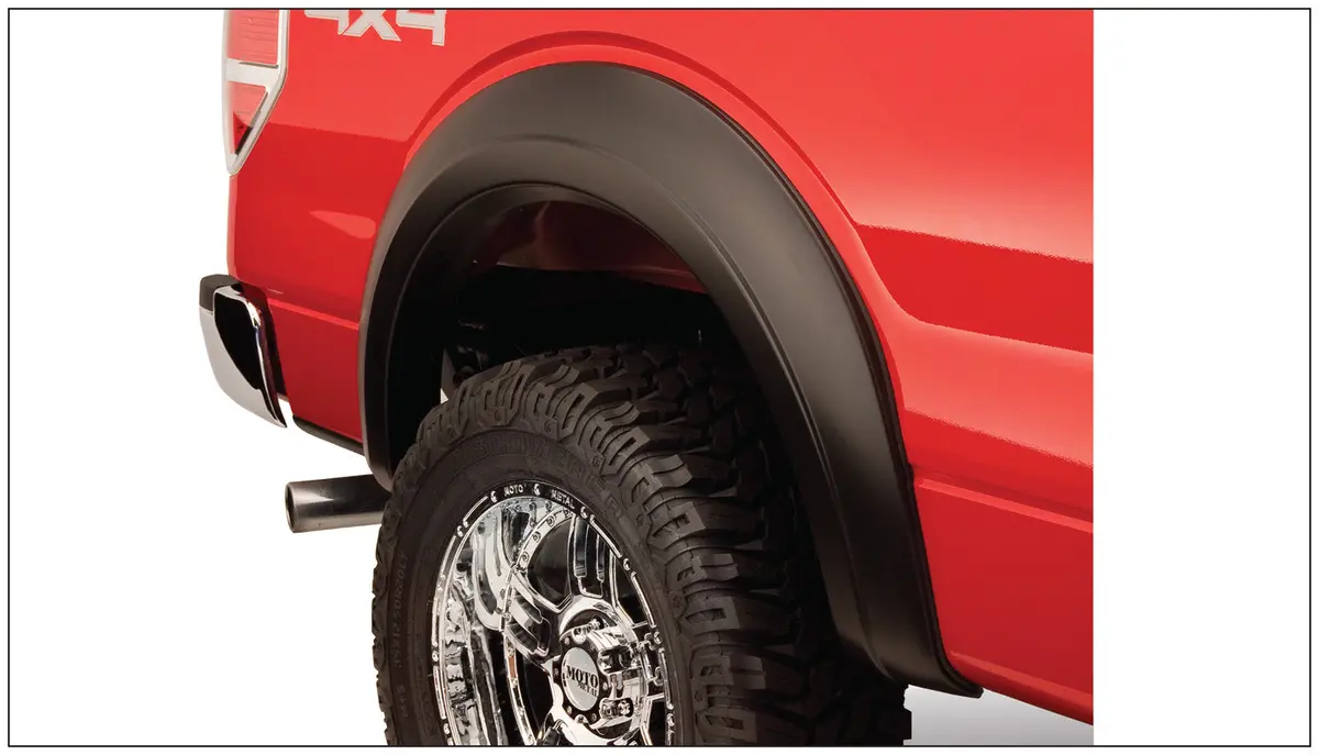 Extend-A-Fender Flares Black Smooth Finish 2-Piece Rear 1