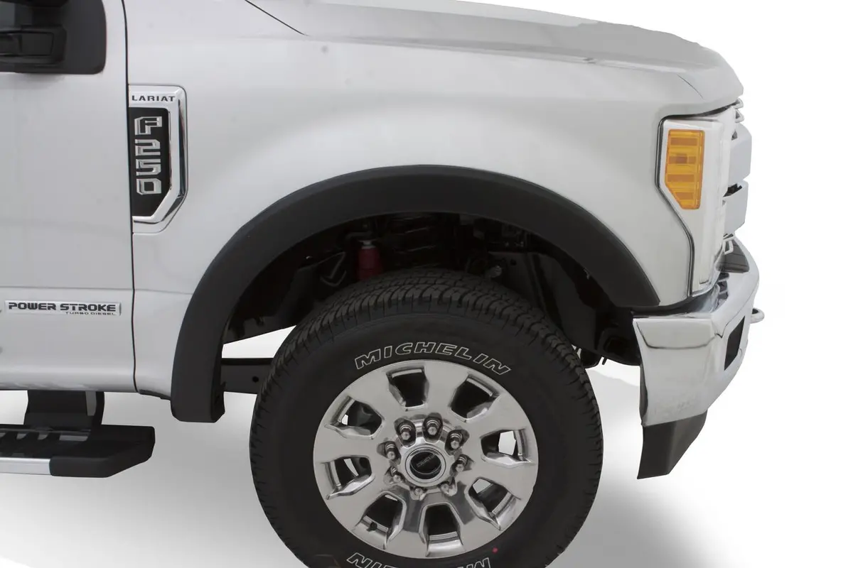 Oe Style Fender Flares Black Smooth Finish 2-Piece Front 1