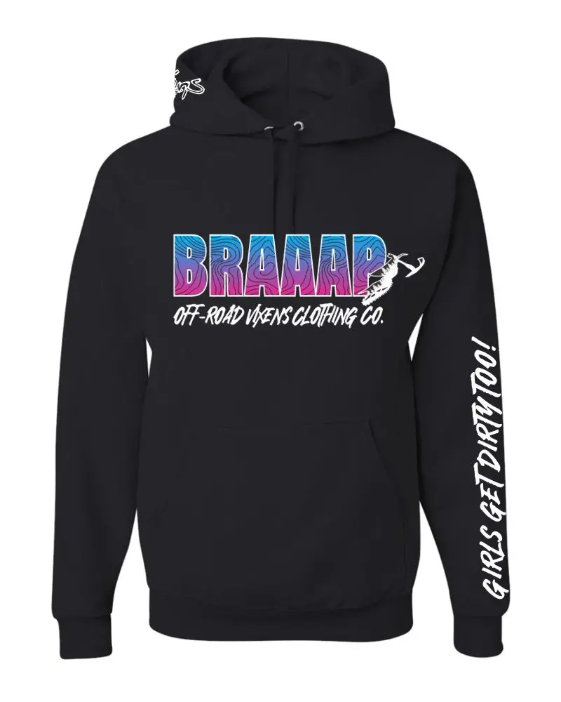 Braaapiness Pullover Hoodie - Snow Bike 1