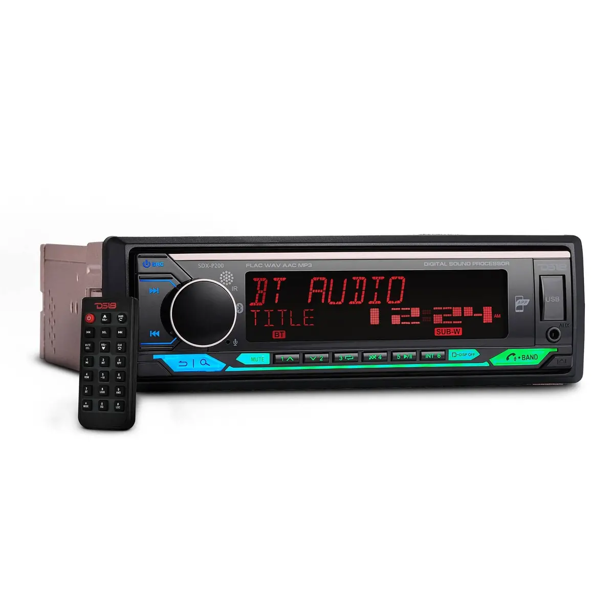 Single Din Headunit | Full Dsp | Bluetooth | Usb | 3 Zones Rgb Illumination | Built-In Amp | 240 Watts Rms (4 X 60) 1