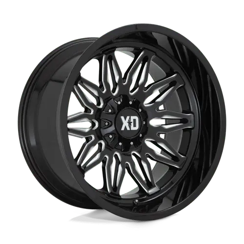 Xd859 22X12 5X5/5.5 G-Blk Milled -44Mm 1