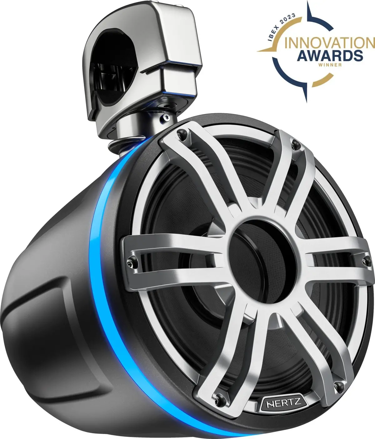 Marine Speaker Tower 8" - Black (Led) 1