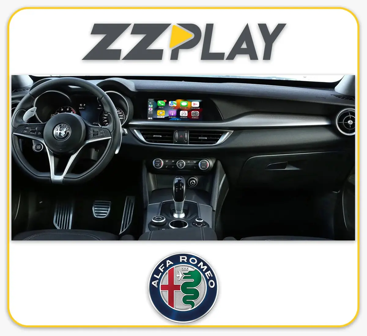 Wireless Carplay/Android Auto Interface (Alfa Romeo Giulia & Stelvio) Itz-Alfa-A 1