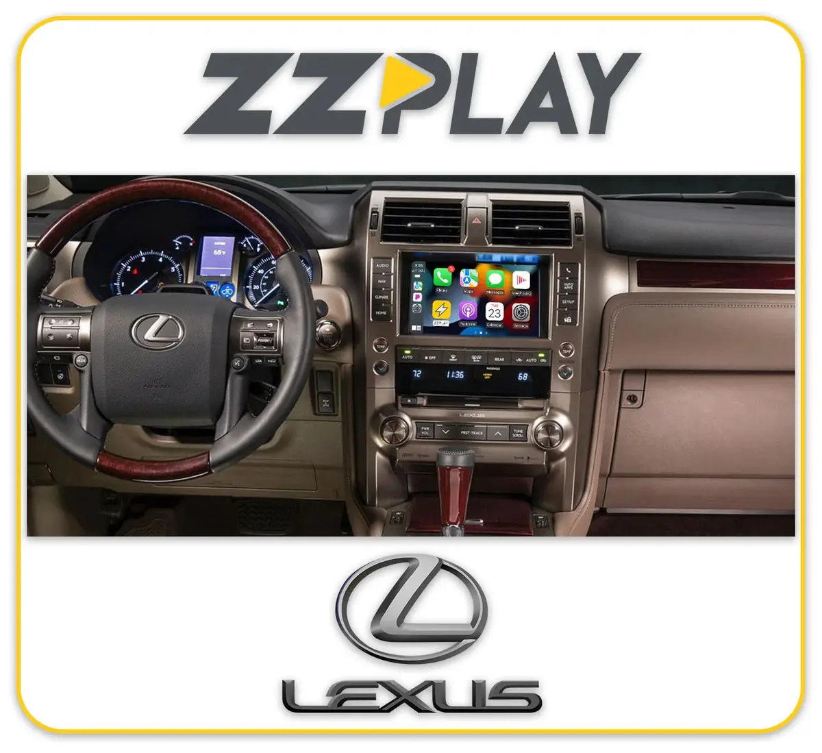 Wireless Carplay/Android Auto Interface (Lexus Gx460) Itz-Gx1-A 1