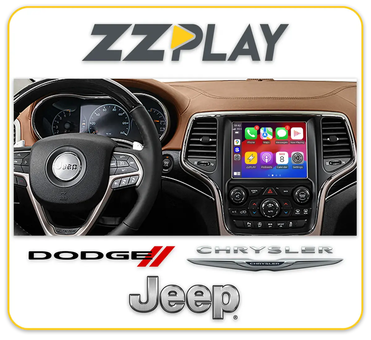 Wireless Carplay/Android Auto Interface (Dodge, Chrysler, Jeep) Itz-Jgc 1