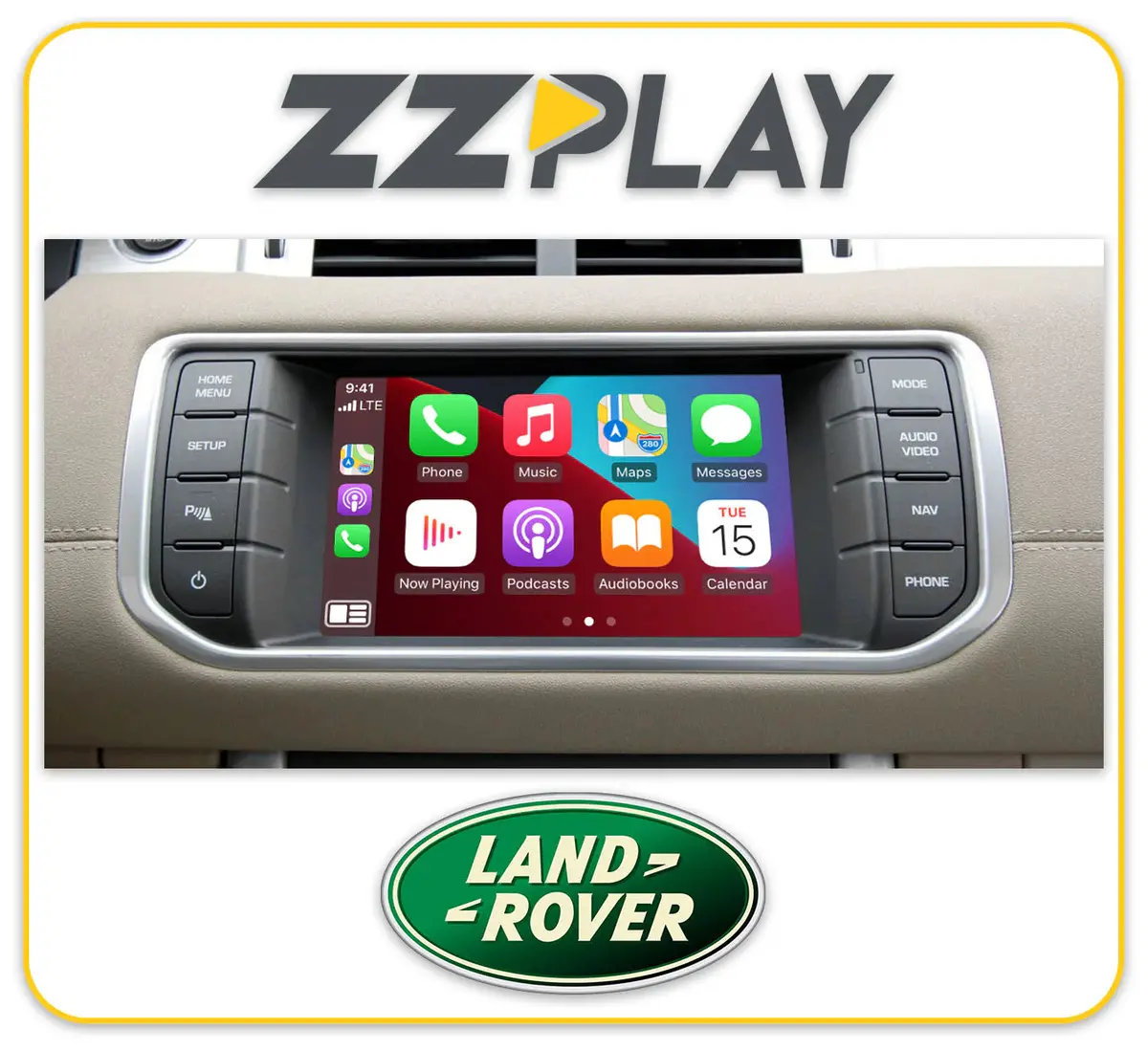 Wireless Carplay/Android Auto Interface (Land Rover, Jaguar 2011-16) Itz-Lrb 1
