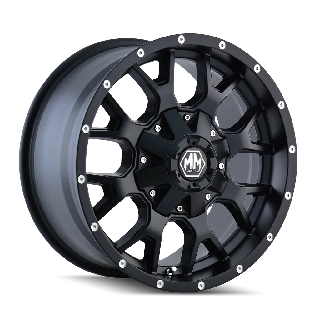Mayhem Warrior 8015 Matte Black 20X9 8-180 18Mm 124.1Mm 1