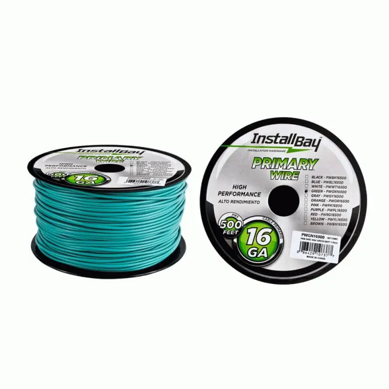 Primary Wire 16 Gauge All Copper Green Coil 500 Ft 1