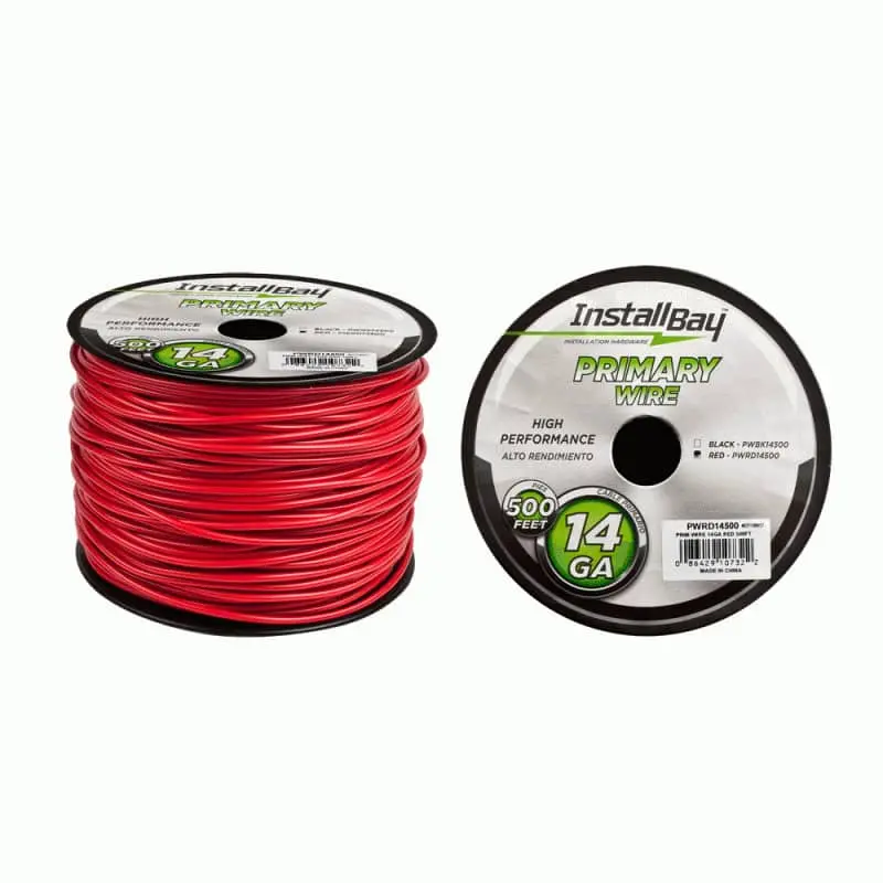 Primary Wire 14 Gauge All Copper Red Coil 500 Ft 1